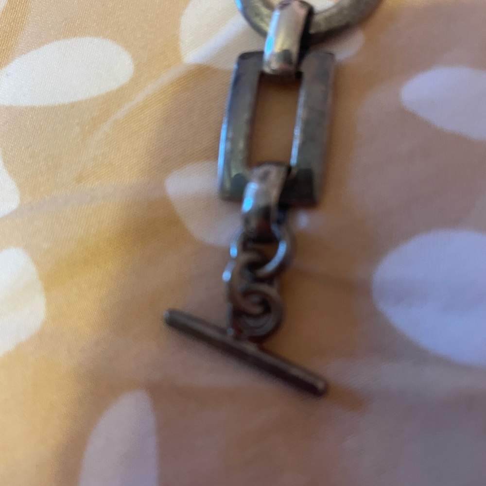 Sterling Circle Rectangle Bracelet 7.4 - image 3